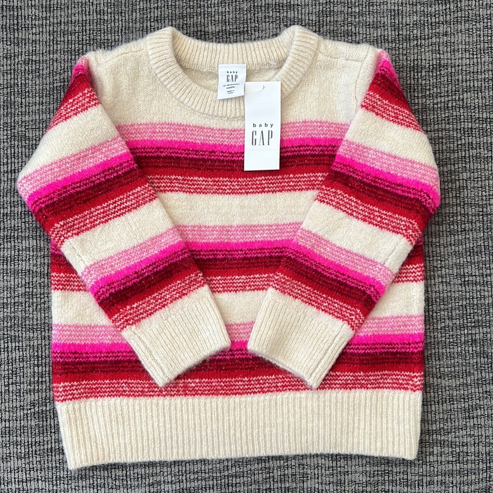 ♥️💗BNWT babyGap Stripe Sweater RRP $34.99💗♥️